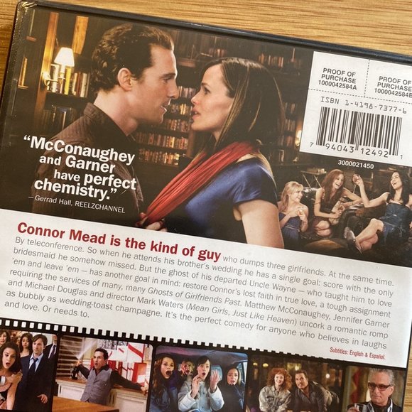 Ghosts of Girlfriends Past w/Matthew Mcconaughey & Jennifer Garner DVD * NWOT - Picture 3 of 4